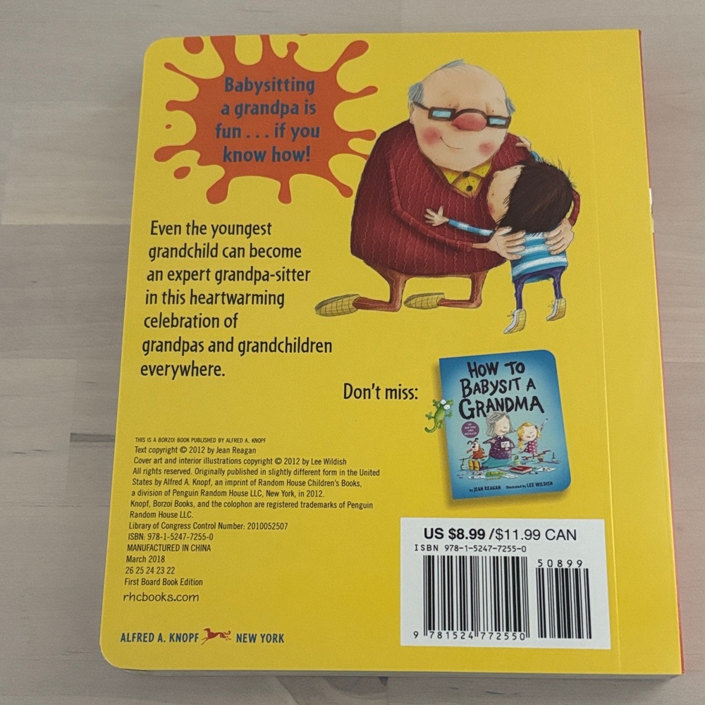 How to Babysit a Grandma and Grandpa Board Books - Picture 3 of 4